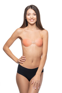 Silicone self-adhesive bra
