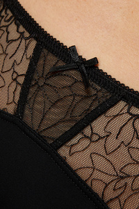 Pamela figi z haftem czarne