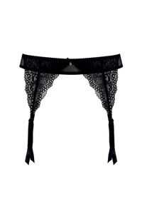 Scarlet lace garter belt black