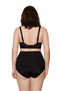 Onyx soft embroidered bra black
