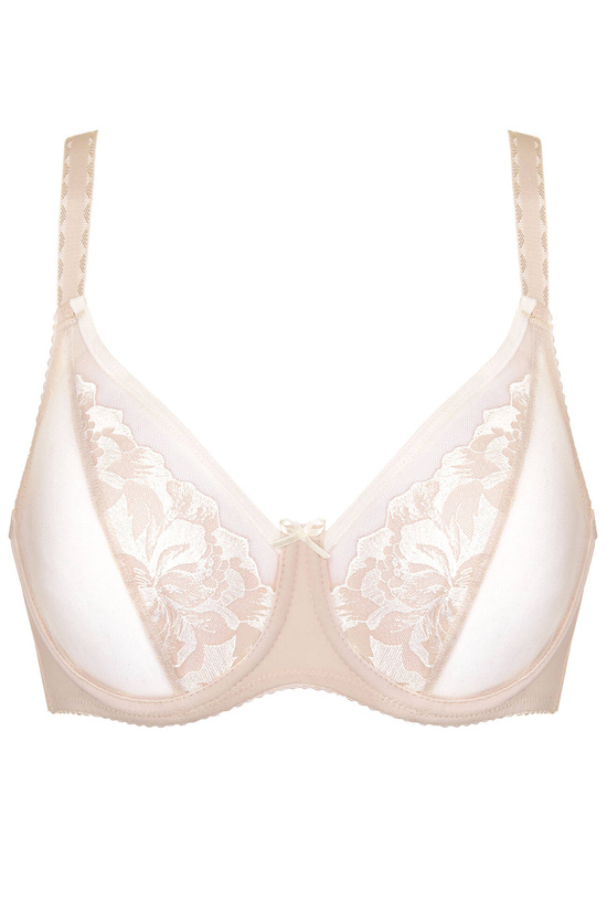 Egerie embroidered soft bra plus size