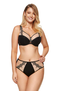 Heidi embroidered half padded bra