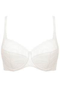 Eclipse lace half padded bra cream