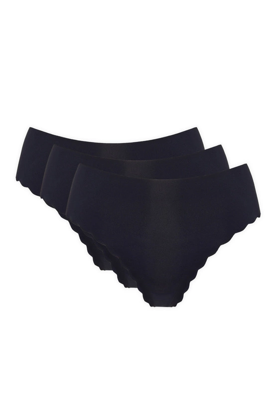 Lucky seamless panties with decorative edge 3-pack