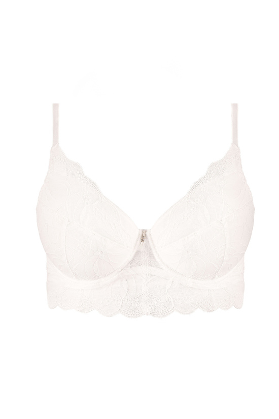 Charlize lace padded bra cream