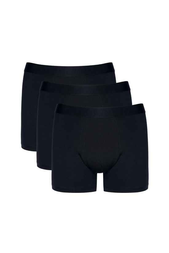 Cotton Men’s Boxer Briefs Black Basic 3-Pack