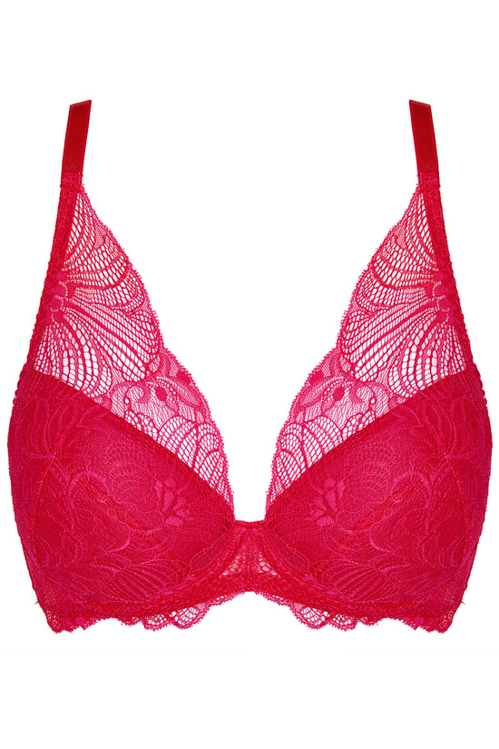 Rouge biustonosz push-up koronkowy