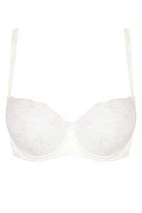 Cherie padded bra with embroidery cream