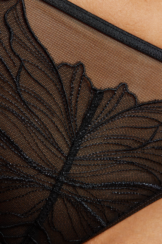 Aurora thong with shiny embroidery