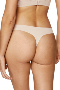 Blanca seamless thong with lace back triple pack