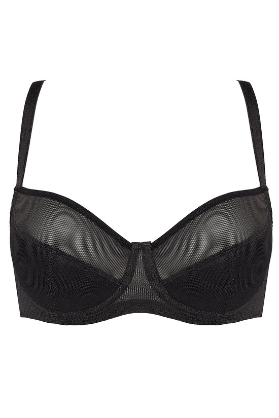 Rene half padded bra with mesh