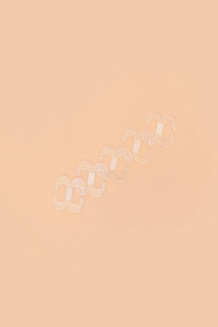 Bra straps clips transparent