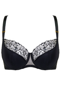 Fleur biustonosz półusztywniany z haftem