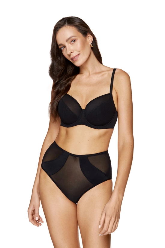 Rene half padded bra with mesh